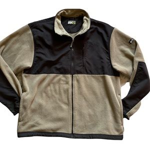Arrow X51 Fleece Men's Jacket Tan/ Black Full Zip up Sz XL